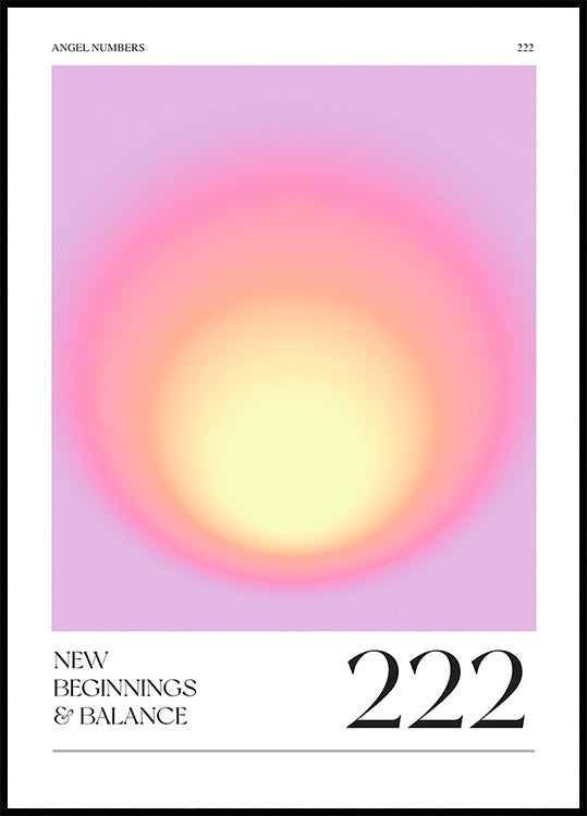 Gradient with Soft Pink and Yellow Hues – Posterbox.no