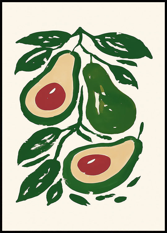 Avocado Branch Art Plakat