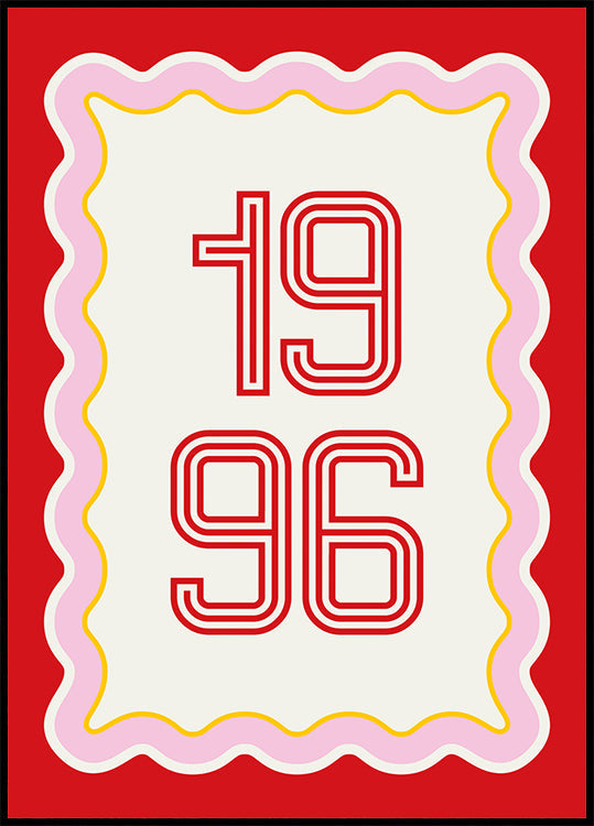 Your Year in Retro Style Personal Plakat