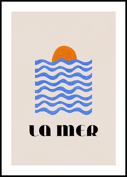 La Mer Abstract Ocean Poster No. 03 Plakat