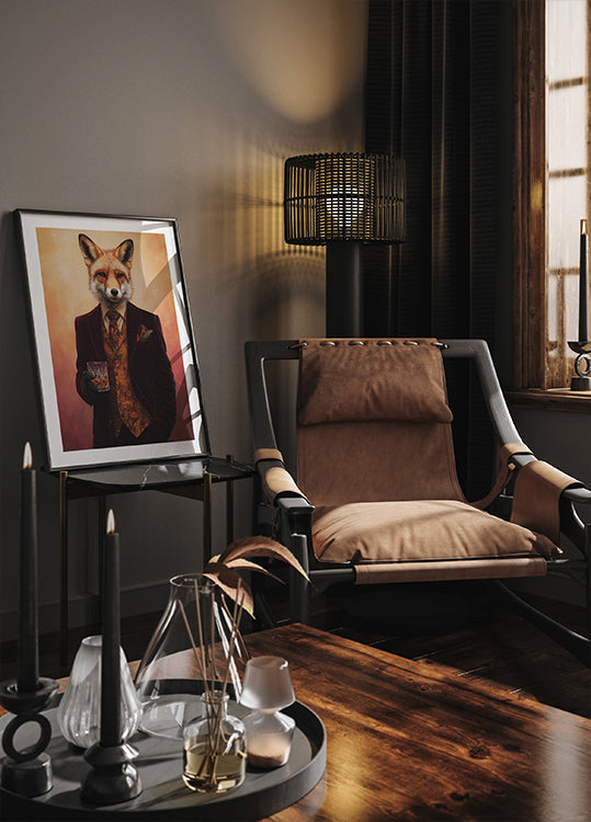 Fox In Velvet Suit Plakat