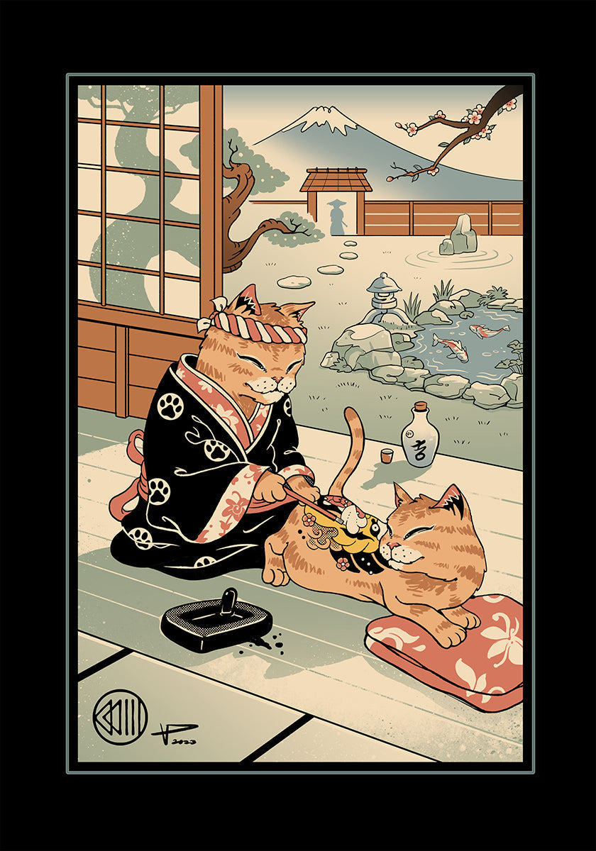 Tattooed Meowster Plakat