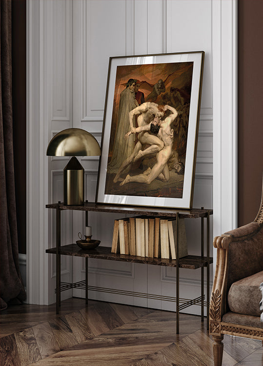 William Bouguereau-Dante and Virgile Plakat