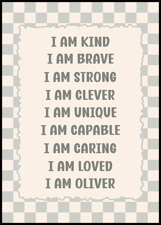 C Personalized Print Plakat