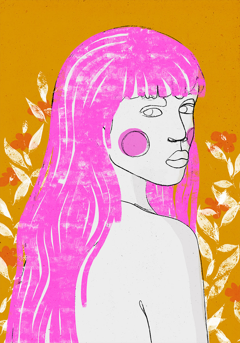 Pink Whisper Gaze Plakat