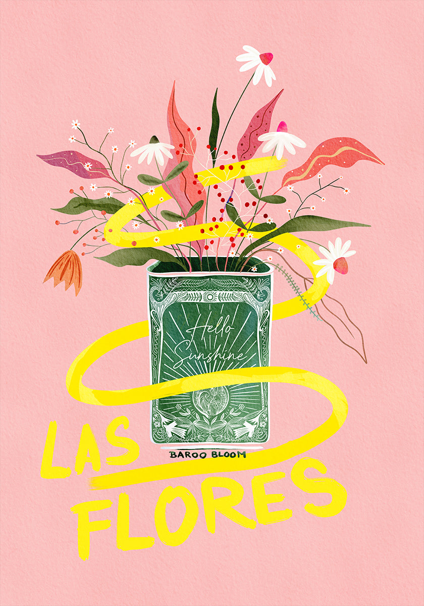 Las Flores Plakat