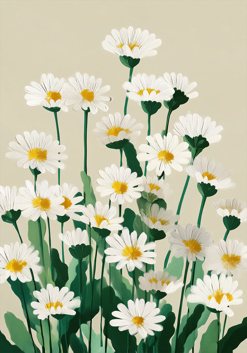 Daisy Meadow Morning Plakat