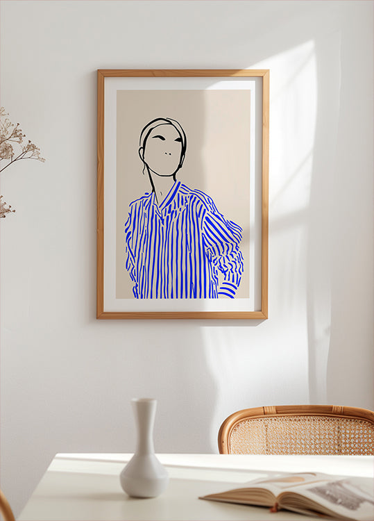 Greywork.Studio | Erato in Blue Plakat
