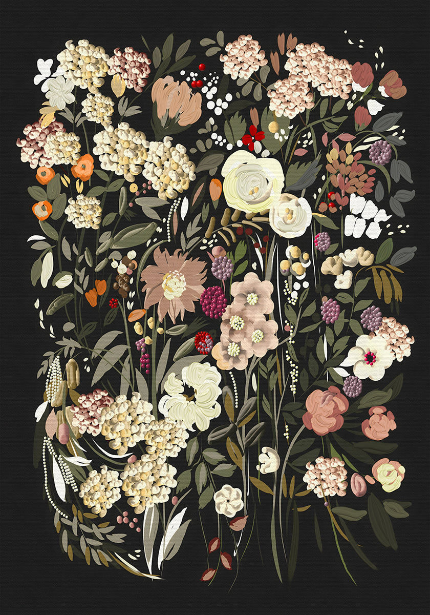 Black Bouquet Plakat