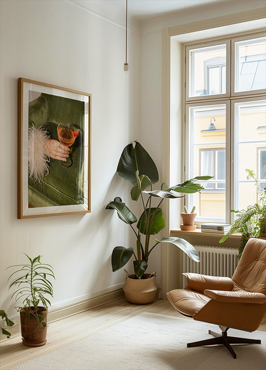 Drink With Strawberry Plakat