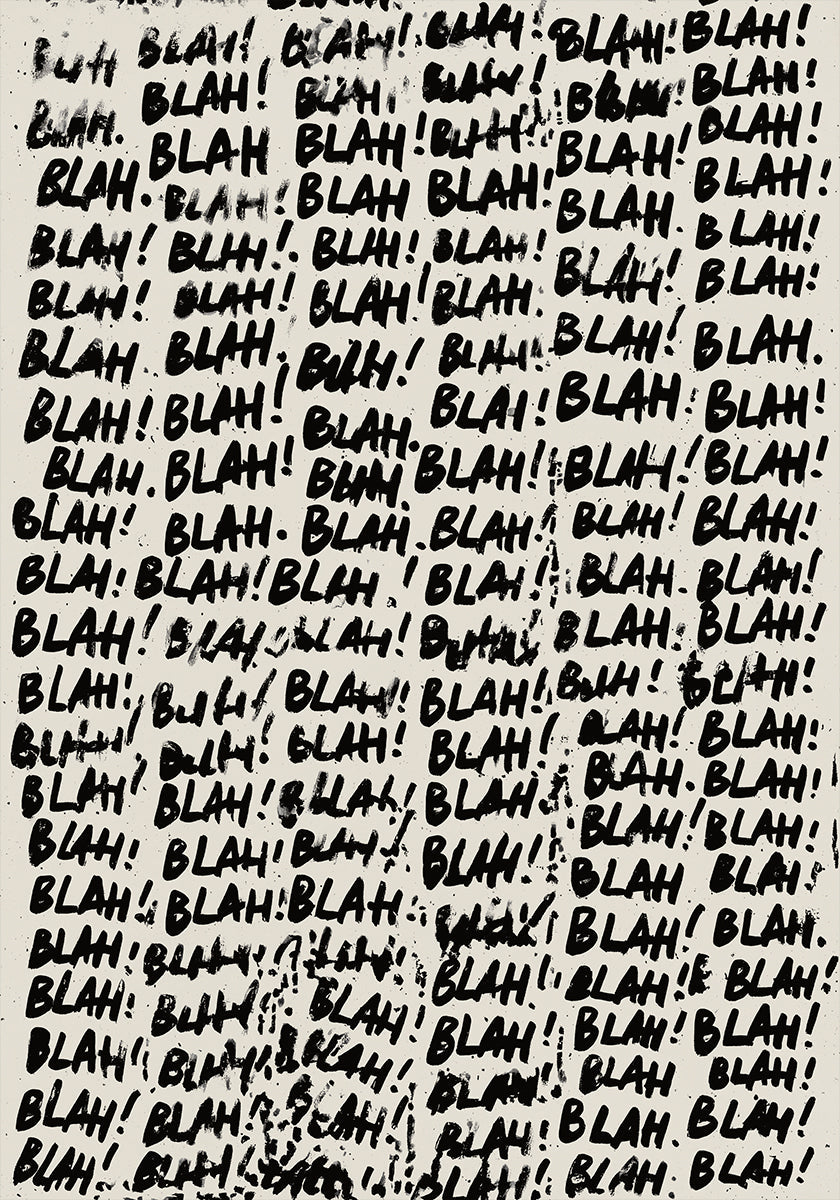 Blahblahblah Plakat