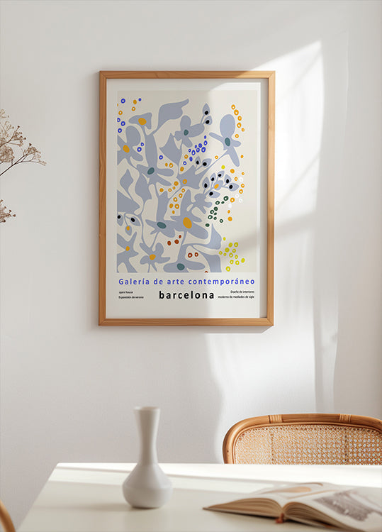 Contemporary art gallery Barcelona design and interior Plakat