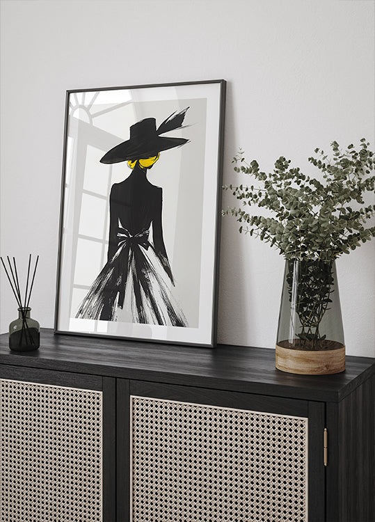The Lady In the Black Hat Plakat