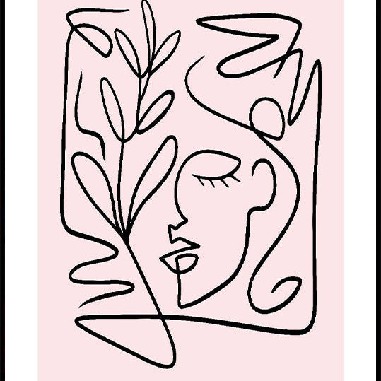 Contemporary Abstract Face 661 Plakat - Posterbox.no