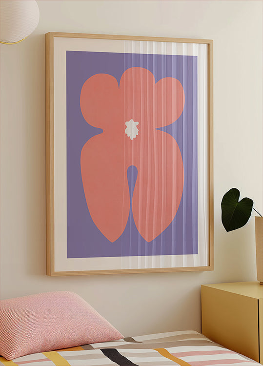 Pink Orchid Flower Plakat