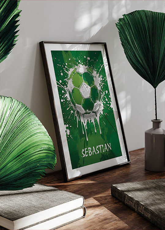 Graffiti Football Personal Name Plakat