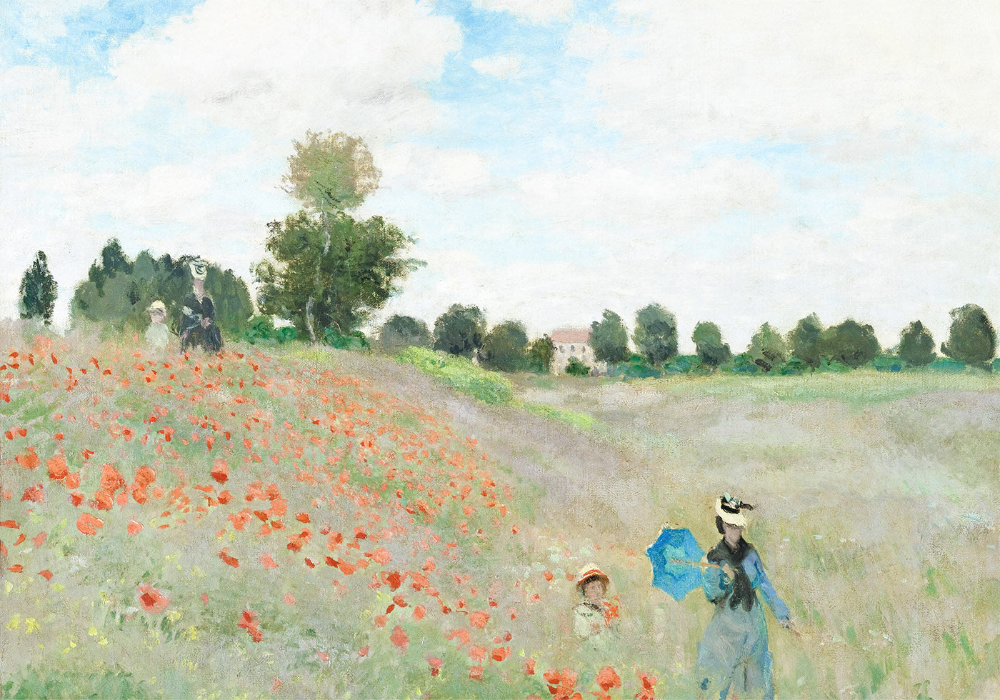 The Poppy Field 1873 Plakat by Claude Monet