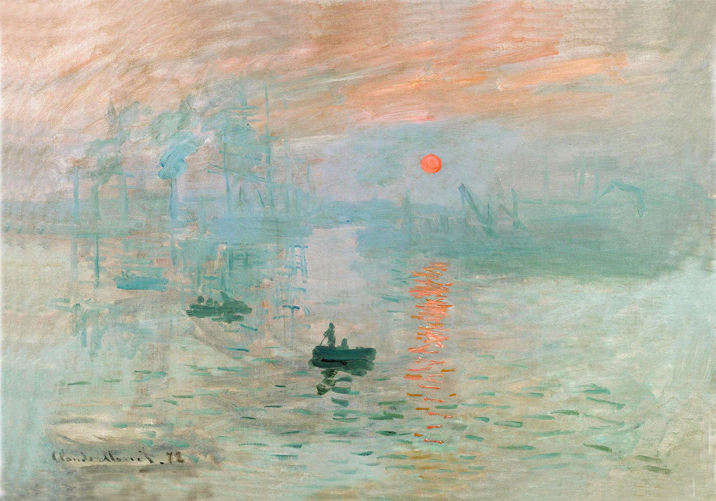 Impression Sunrise 1872 Plakat by Claude Monet