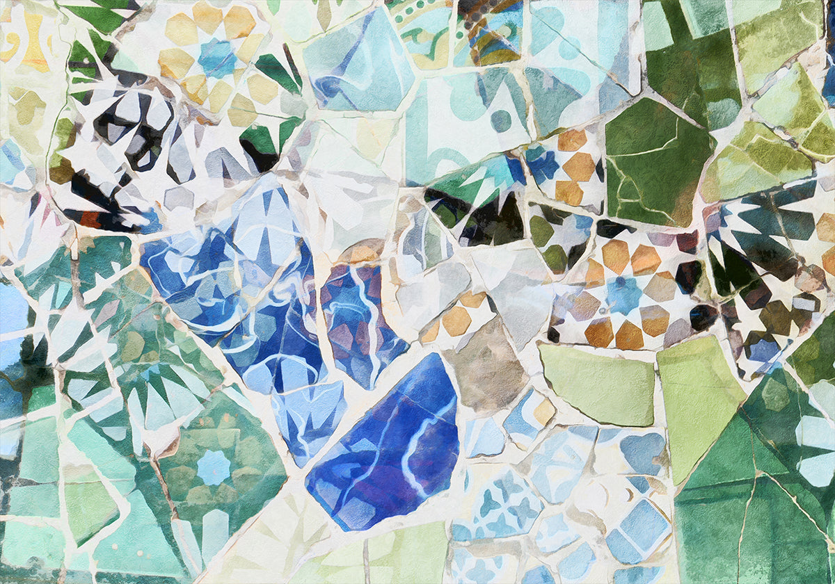 Mosaic of Barcelona 07 Plakat