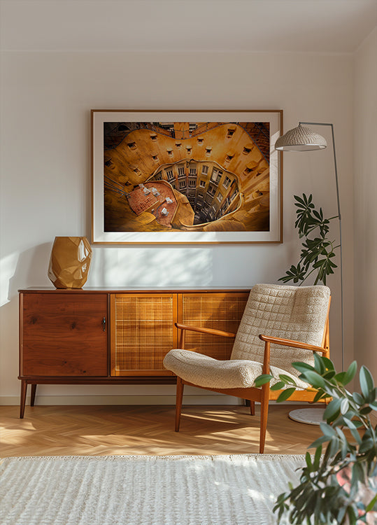 Antoni Gaudí’s La Pedrera  © Nora De Angelli Plakat