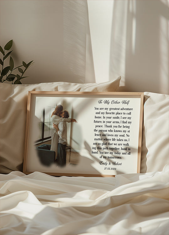 Photo With Poem Personal Plakat