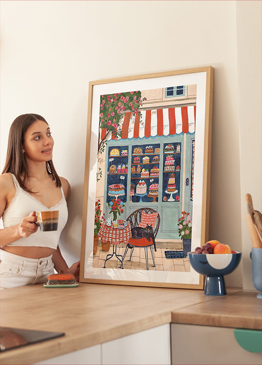 Bakery Cat Cafe Plakat