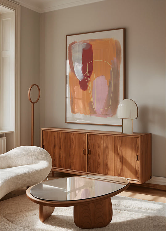 Abstract Brush Strokes 125 Plakat