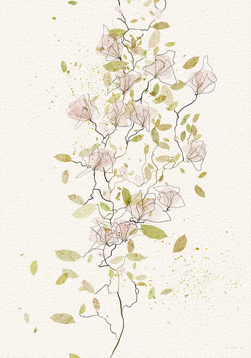 Delicate Vine Dance Plakat