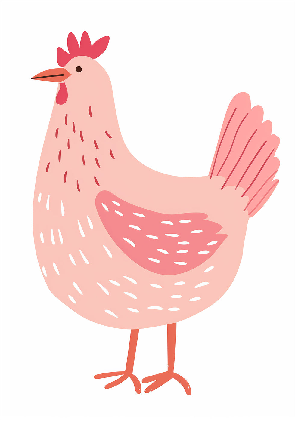 Pink Hen Plakat