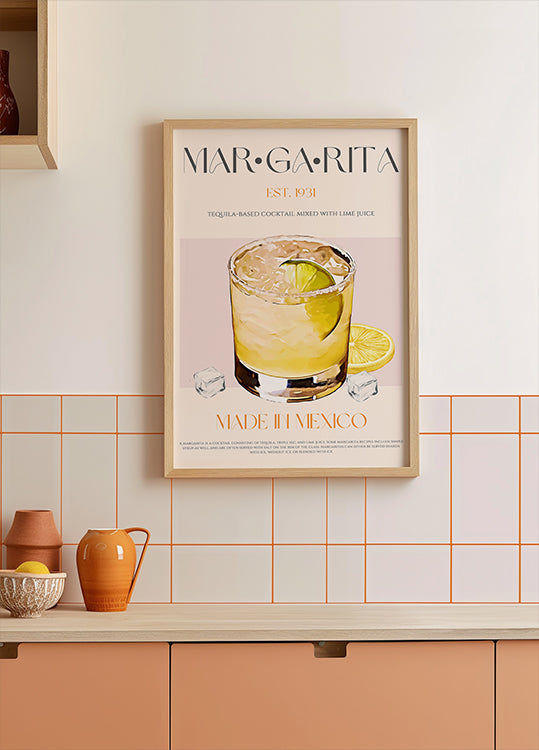 Margarita Print Cocktail Plakat