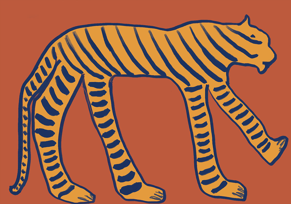 Bold Tiger Stride Plakat