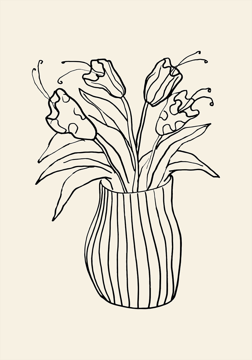 Vase Sketch Plakat