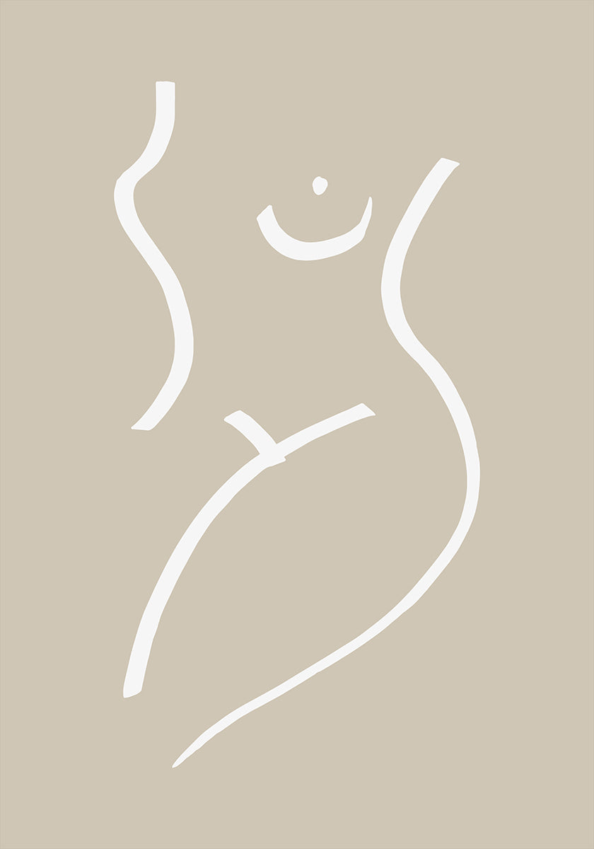 Body Sketch Sand Plakat