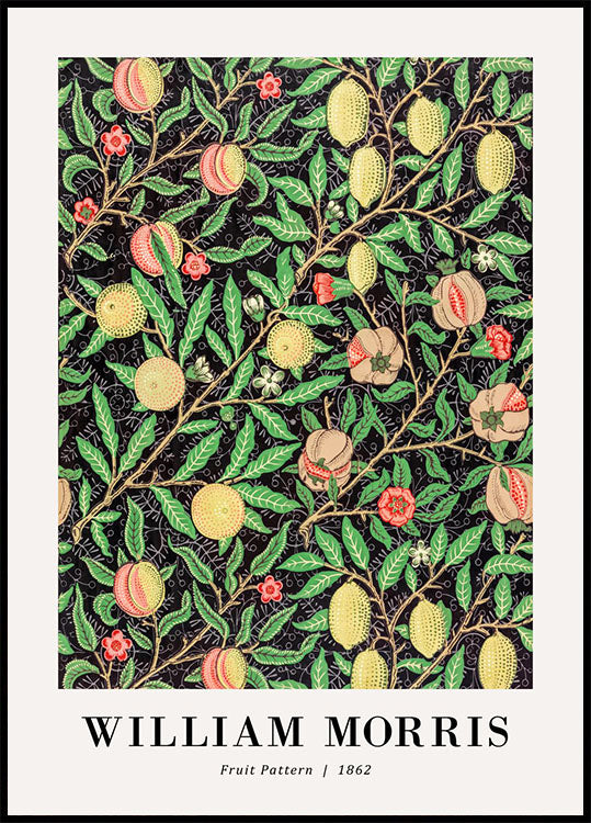 William Morris Fruit Pattern 1862 Plakat - Posterbox.no