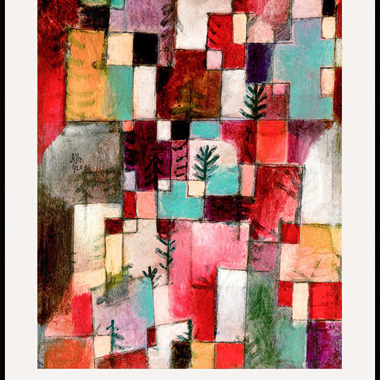 Rhythms 1920 by Paul Klee Plakat - Posterbox.no