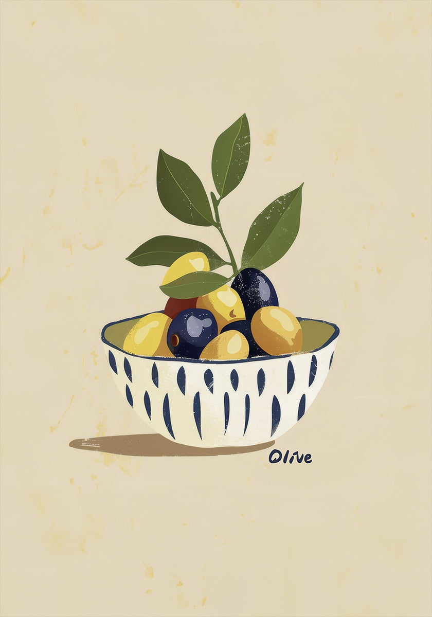 Bowl of Olives Plakat