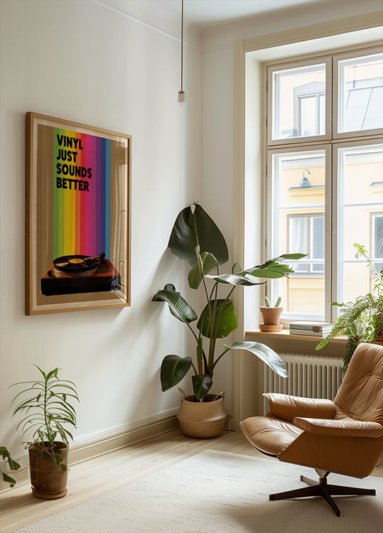 Vinyl Just Sounds Better Plakat