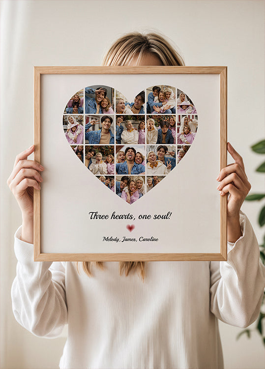 Heart Photo Collage Personal Plakat