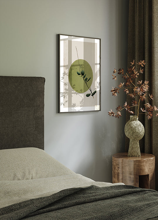 Green Serenity Circle Plakat