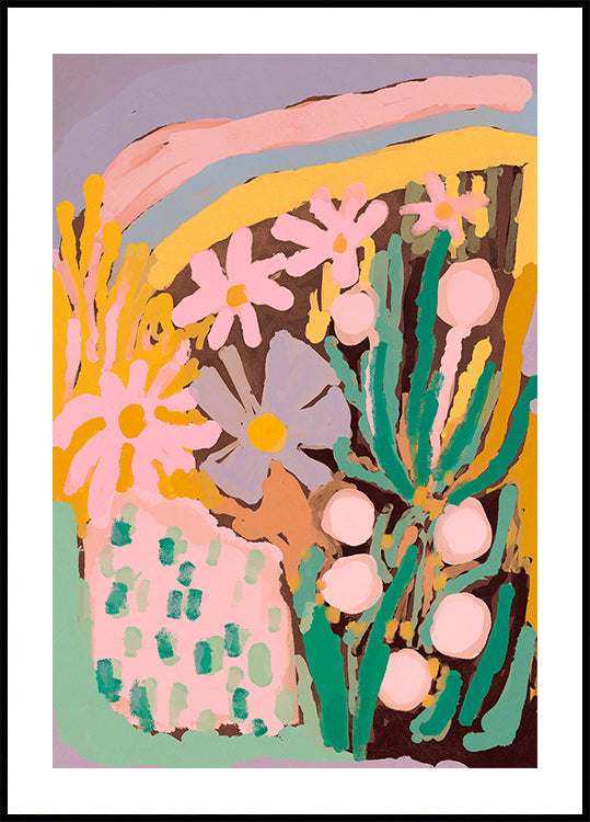Floral Harmony Burst Plakat