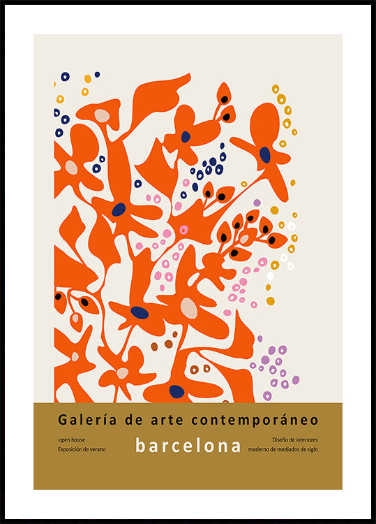 Contemporary art gallery Barcelona design and interior Plakat