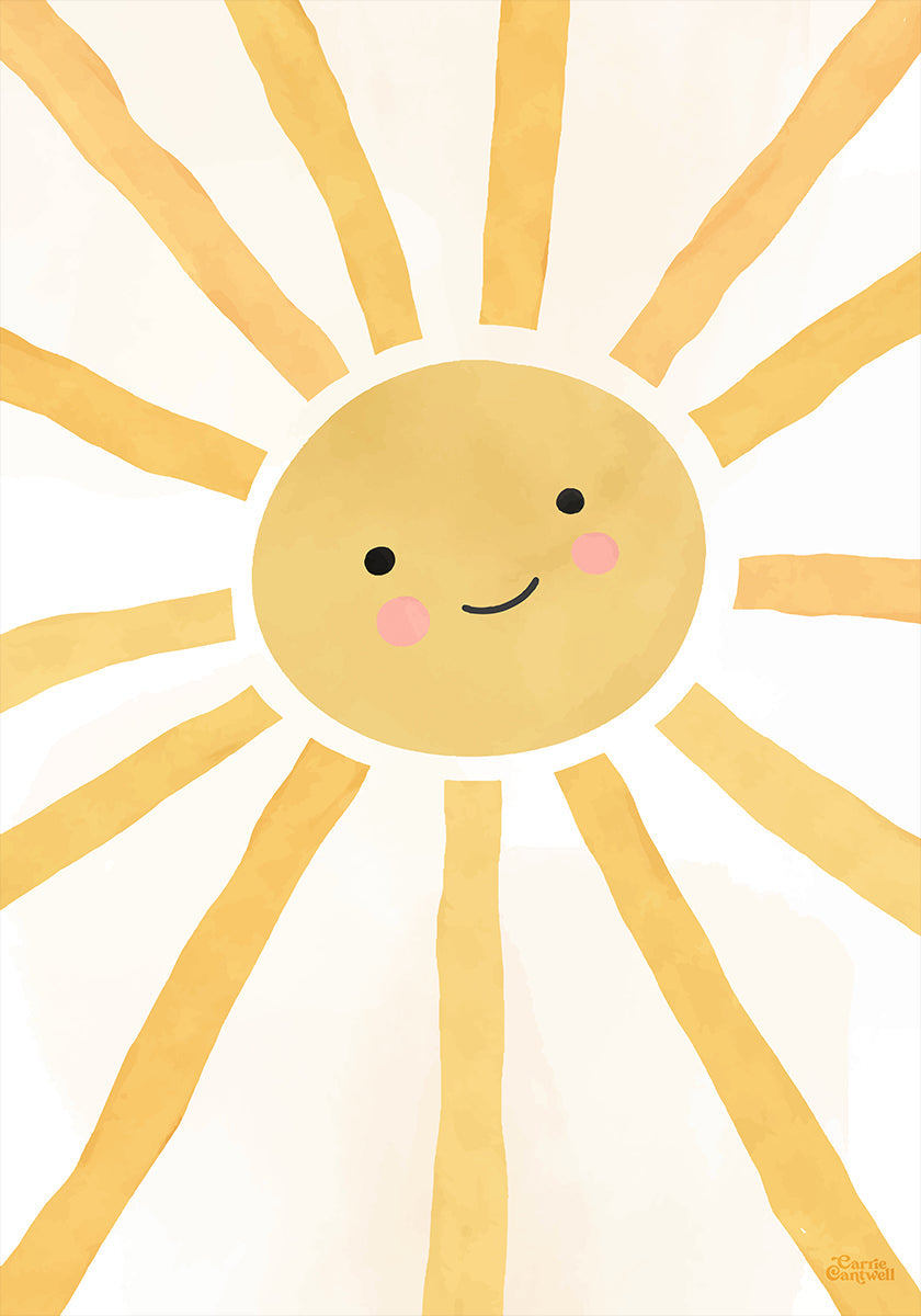 Happy Cheerful Sunshine Plakat