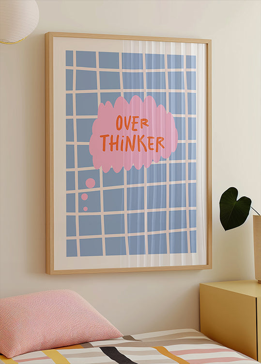 Overthinker - Sppech Bubble Plakat