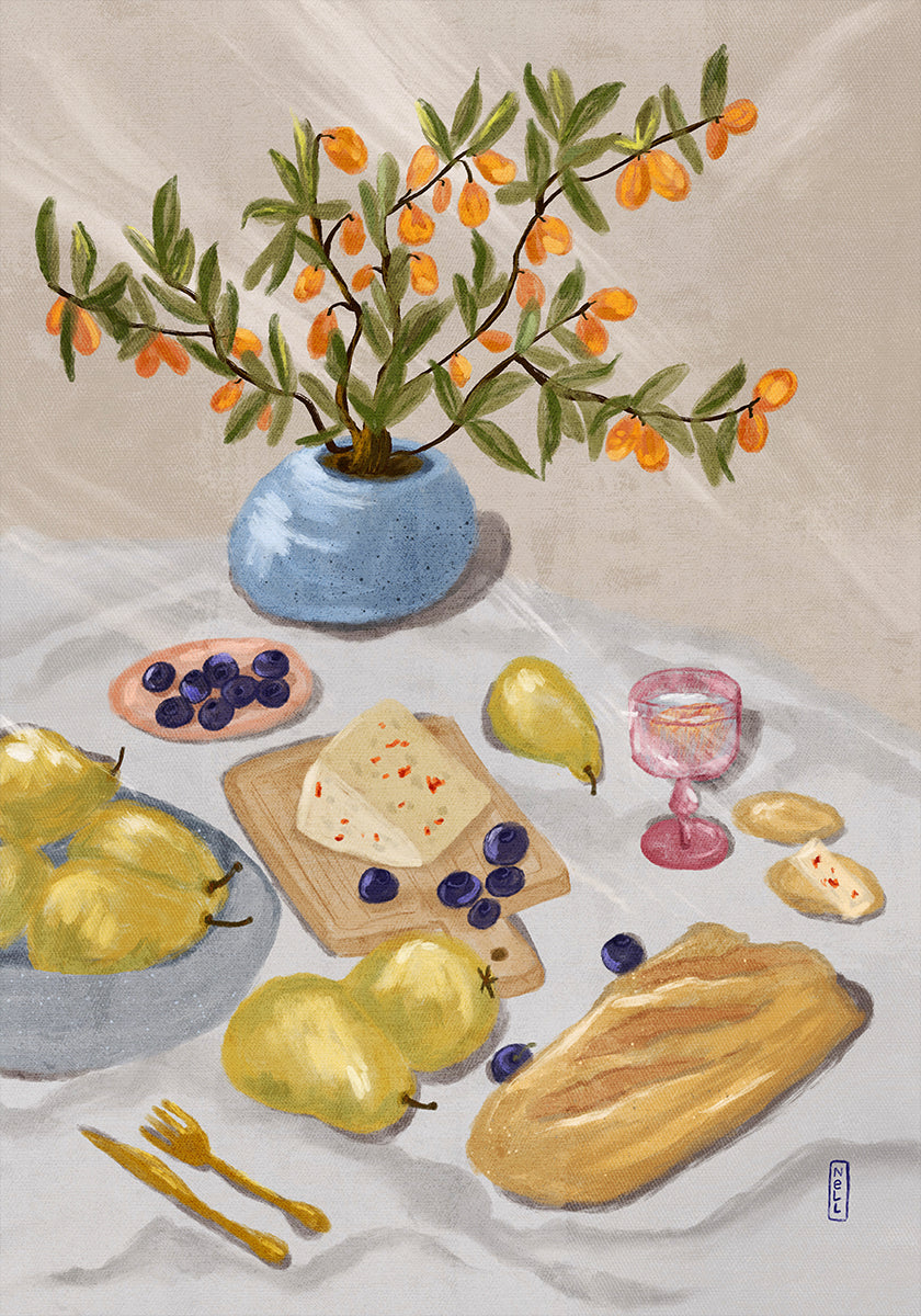 Gin and Tonic In the Afternoon Sun Illustration Plakat