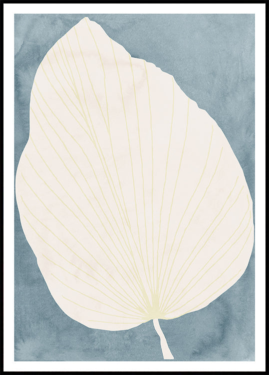 Illustration Of A Large Leaf Plakat