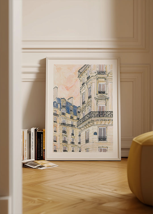 Parisian Street Corner Plakat