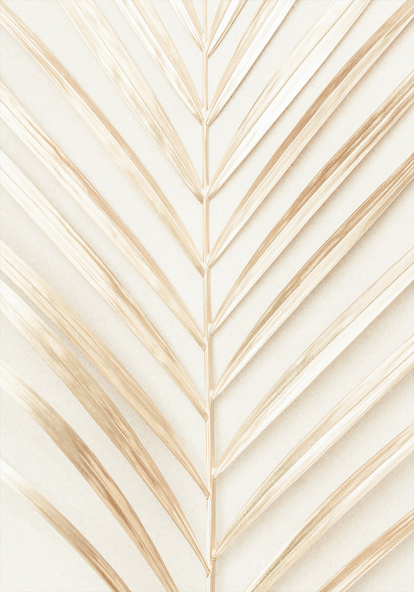 Golden Palm Leaf Plakat