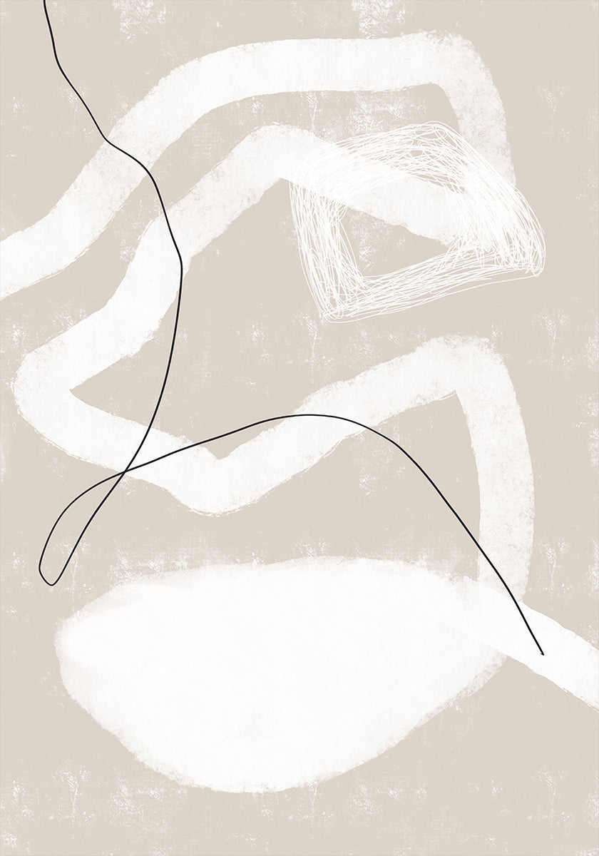 Organic Lines And Shapes Plakat