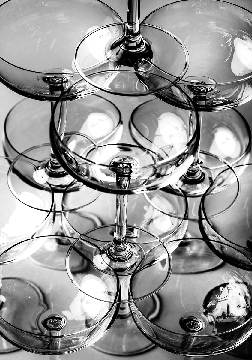 Champagne tower No.8 Plakat