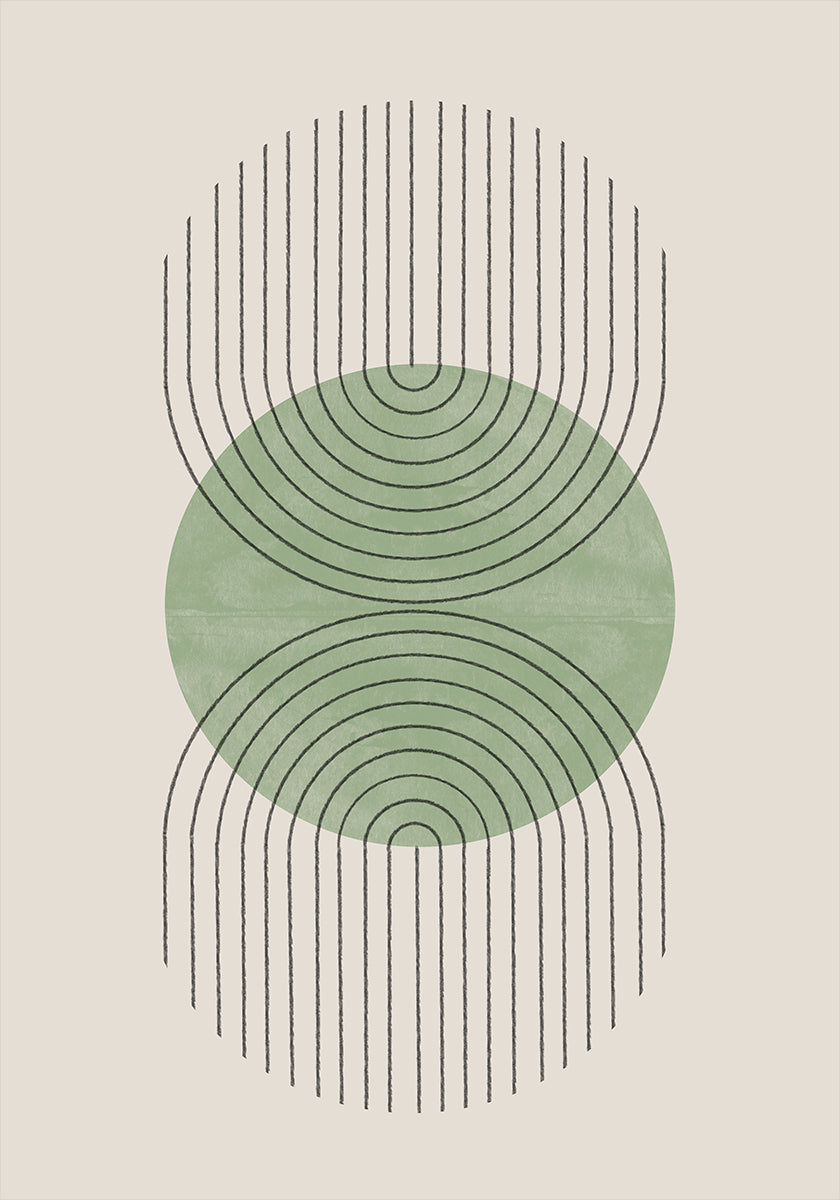 Symmetrical Waves Plakat